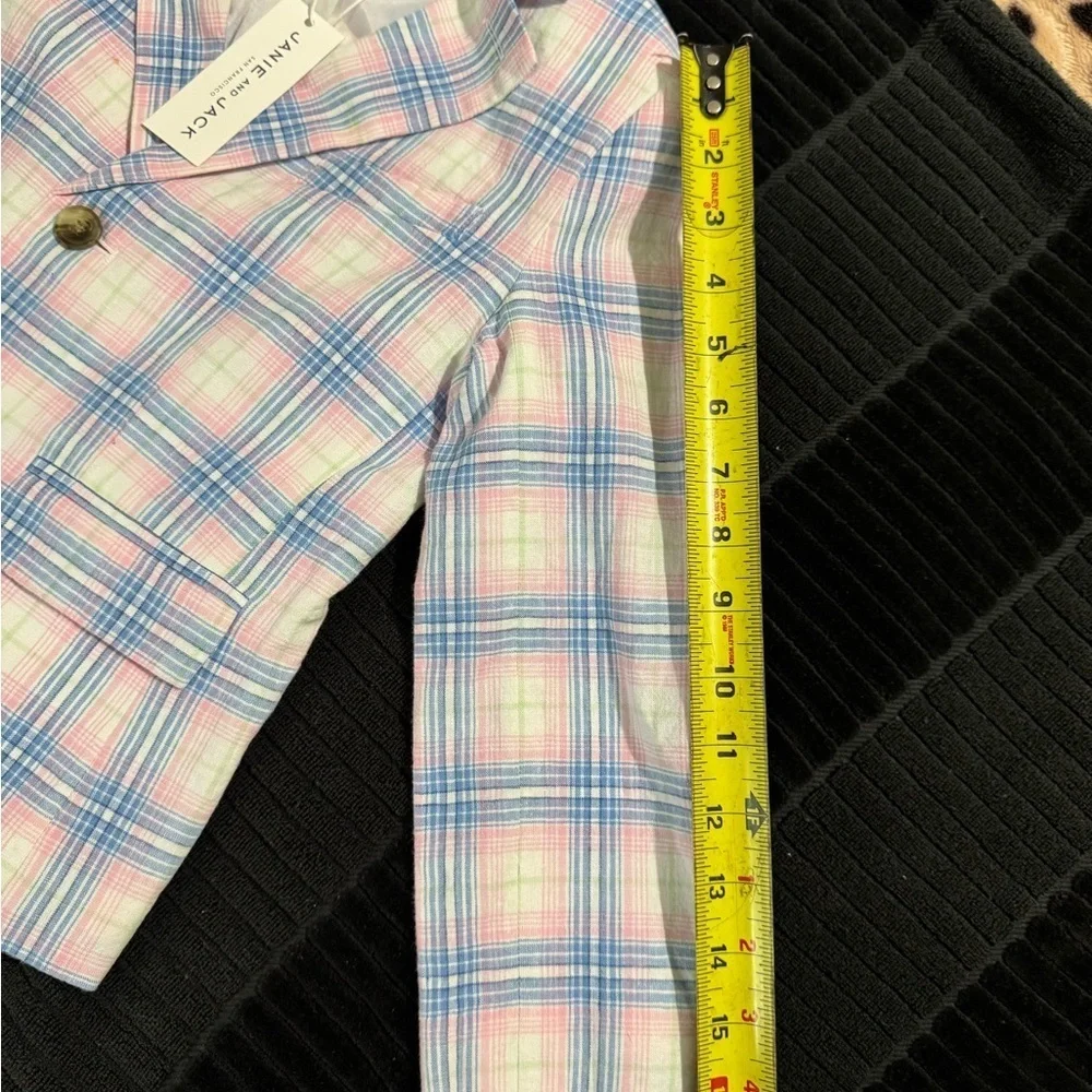 Kids Plaid Jacket - Pink and Blue ♥️NWT♥️